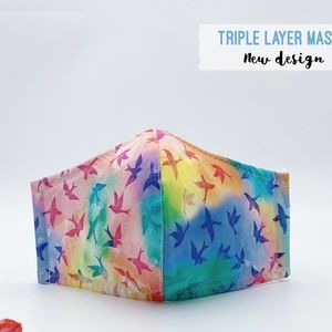 Adult Face Mask - 3 Layers - Made in USA